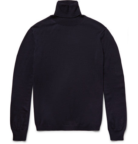 virgin wool rollneck sweater