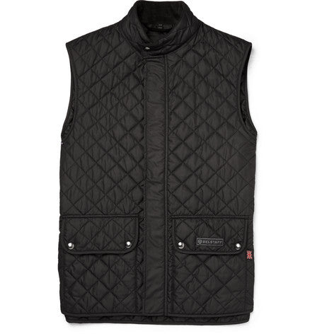 slim fit quilted shell gilet