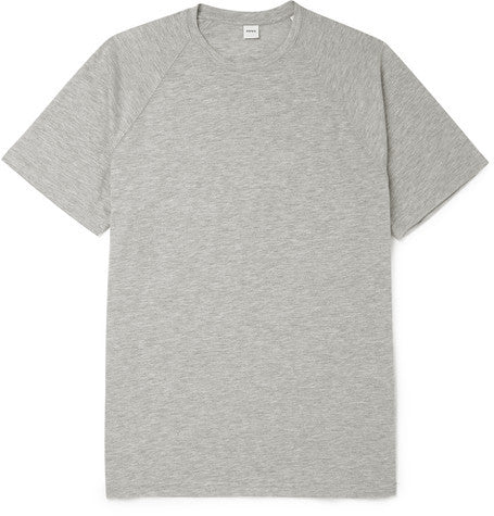 slim fit cotton blend jersey t shirt