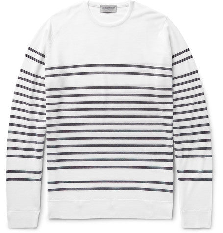 totnes striped merino wool sweater