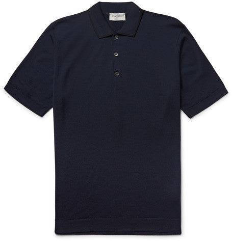 lydgate slim fit merino wool polo shirt
