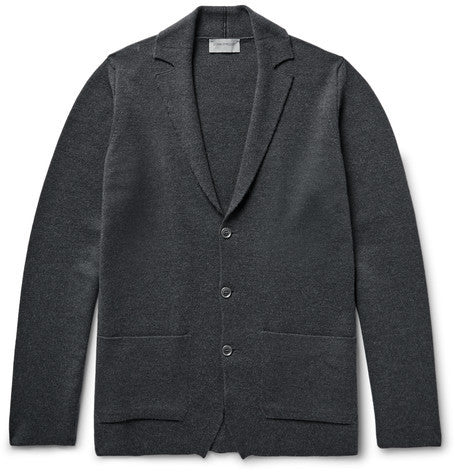 oxland slim fit merino wool cardigan