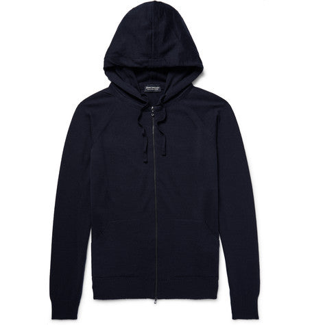 rickon merino wool zip up hoodie
