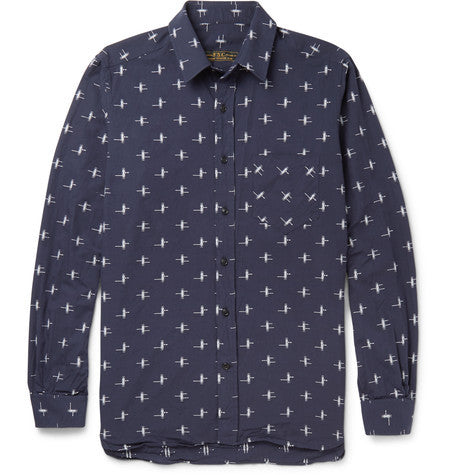 patterned cotton shirt