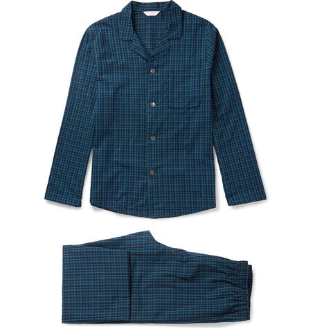braemar checked cotton pyjama set
