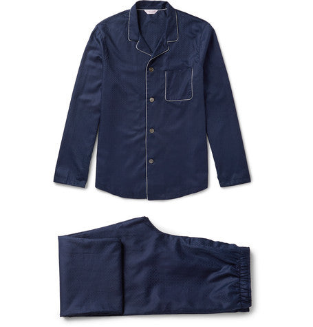 lombard cotton jacquard pyjama set