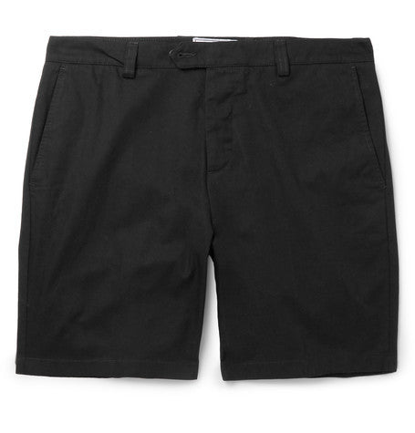 cotton gabardine shorts