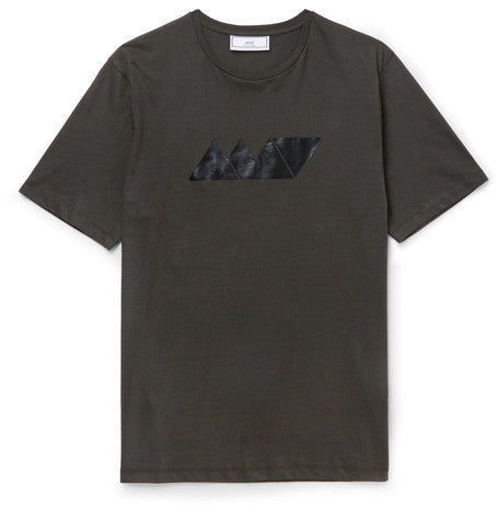 slim fit printed cotton jersey t shirt