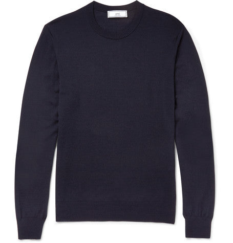 slim fit merino wool sweater