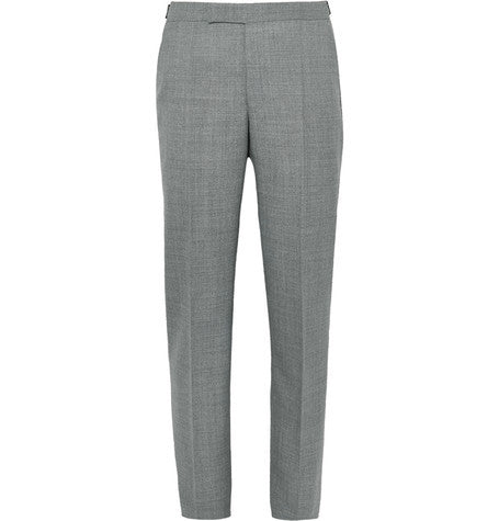 hyde melange wool suit trousers