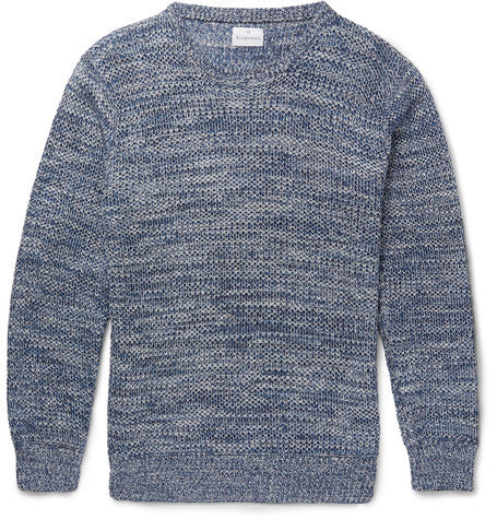 tuck stitch linen sweater