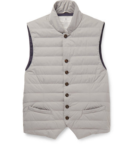 water resistant shell down gilet