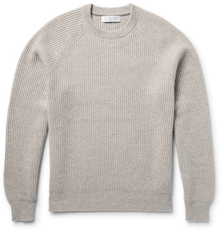 ribbed cashmere sweater