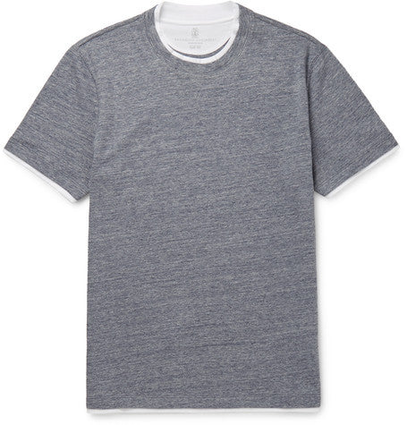double layer cotton jersey t shirt