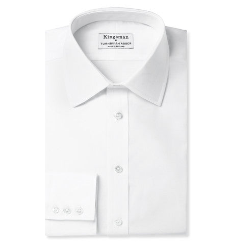 turnbull   asser white cotton royal oxford shirt