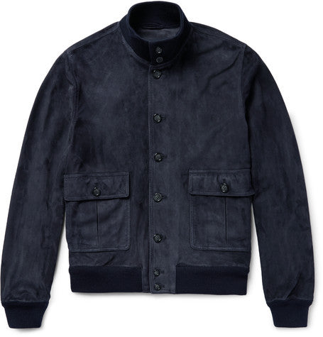 valstarino unlined suede bomber jacket