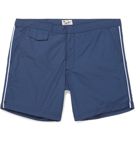 socoa mid length striped swim shorts