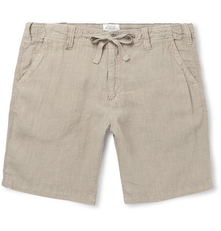 drawstring linen shorts