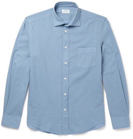 slim fit cotton poplin shirt