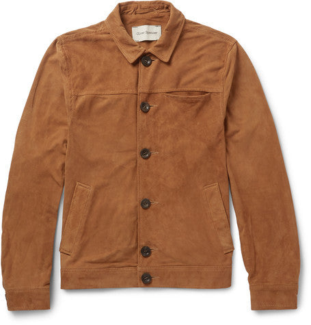 buffalo slim fit suede jacket