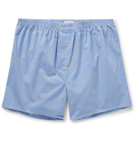 gingham cotton boxer shorts