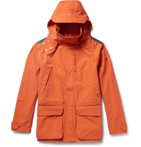 hooded cotton canvas jacket