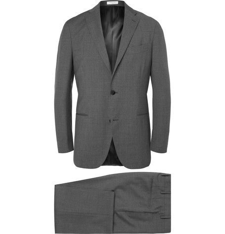 grey slim fit virgin wool suit
